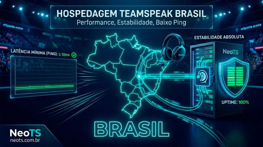 Hospedagem TeamSpeak Barata e instabilidade de conexão